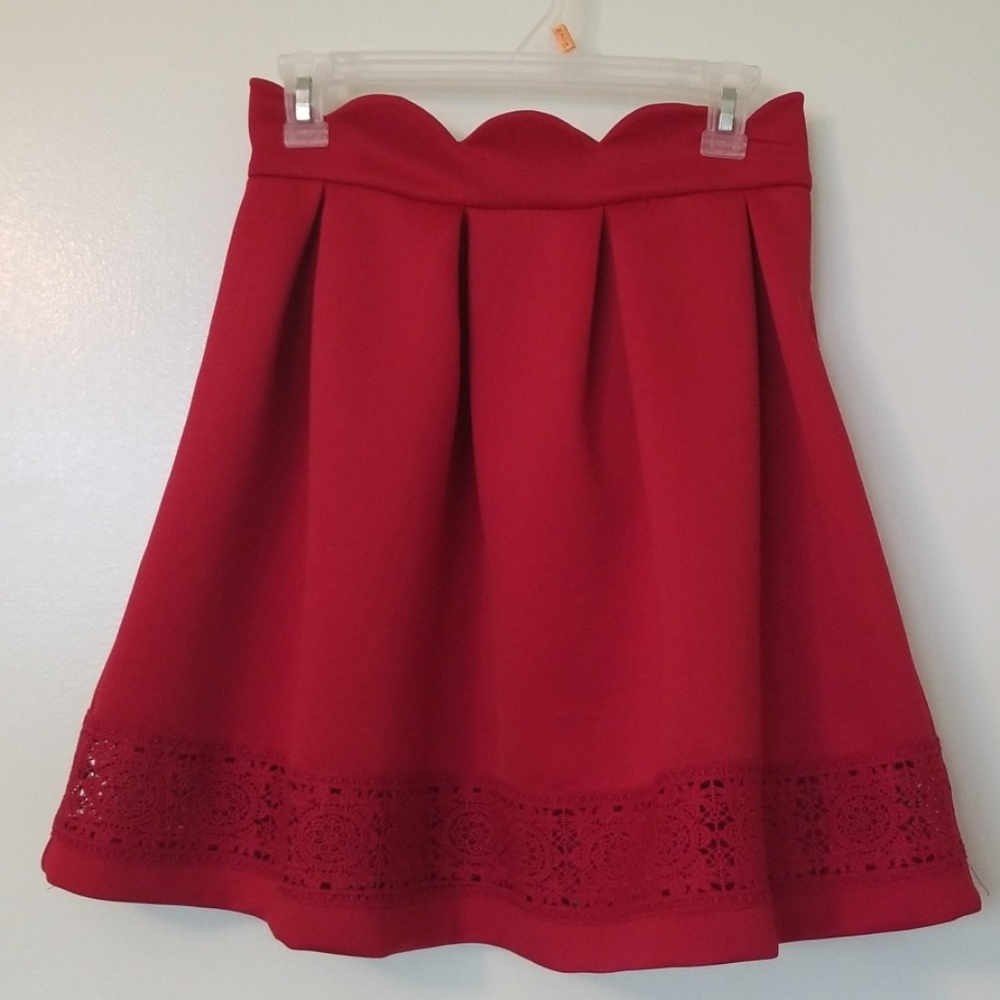 Red skirt